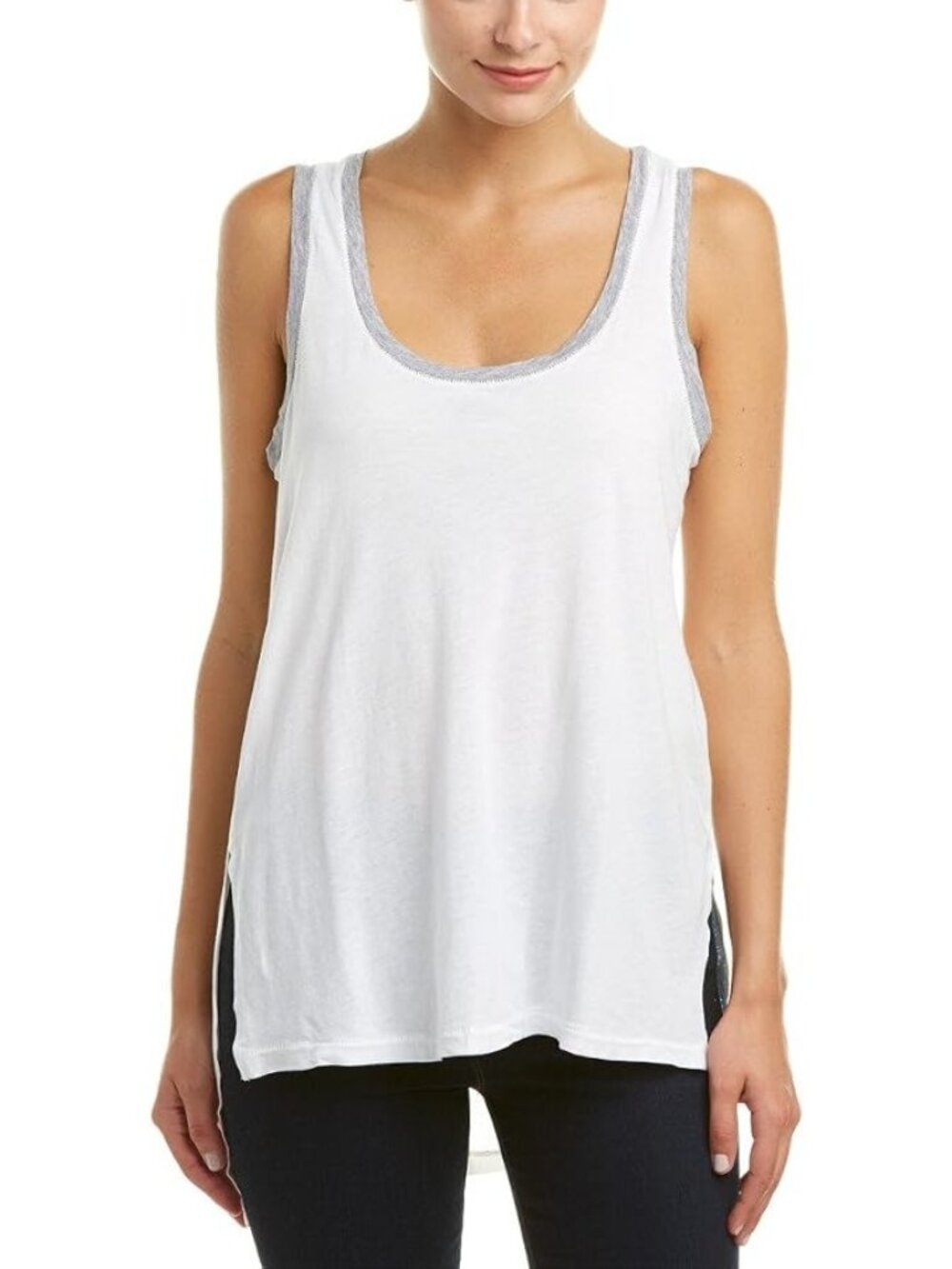 Splendid Tank Top Small Sleeveless Scoop Neck Hi Low Light Jersey Fishtail NEW